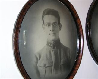 Item 90:
Antique Oval Framed Picture #1 - Young Soldier - Convex Glass
Asking Price: $59.00
