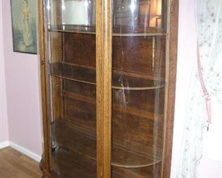 Item 89:
Yet Another Antique Rounded Glass Oak China Cabinet - Gorgeous! 42" wide x 16" deep x 63" tall
Asking Price: $395.00
