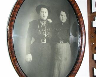 Item 91:
Antique Oval Framed Picture #2 - Two Women Wearing Awesome Jewelry - Convex Glass
Asking Price: $59.00
