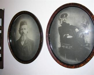 Item 92:
A) Antique Oval Framed Picture #3 - Convex Glass - Asking Price: $39.00
B) Antique Oval Framed Picture #4 - Soldier - Convex Glass - Asking Price: $59.00
