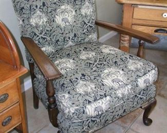 Item 98:
Vintage Upholstered Side Chair with Elephant Design in Fabric - 29" wide x 29" deep x 35" tall 
Asking Price: $120.00
