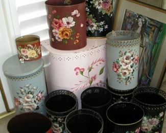 Item 104:
Variety of Vintage Metal Trash Cans - Range in price from $15.00 to $30.00
