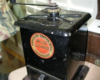 Item 111:
Antique Universal Coffee Mill - No. 110 One Pound - 1905 - Landers Frary & Clark
Asking Price $45.00
