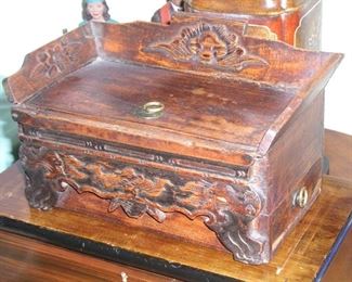 Item 120:
Antique Elm or Cypress Jewelry Box - Tian Province - China - Circa 1880-1890
Asking Price $85.00
