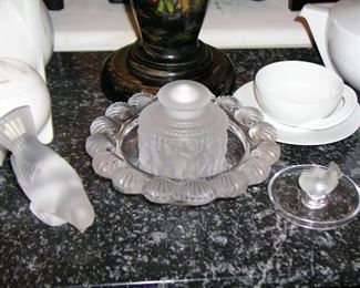Four pieces of Lalique... pricing to come...