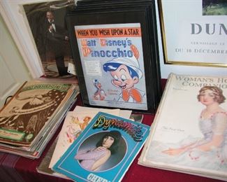 There is a large selection of vintage / antique sheet music.
