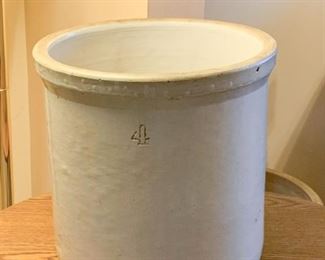 4 Gallon Stoneware Crock