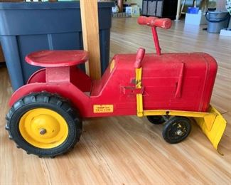 Vintage "Ride 'Em" Tractor Toy by Keystone Manufacturing Co.