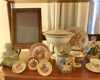 Vintage Figurines, China Plates & Miniatures, Candy Dish, Hand Painted Bell