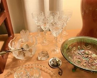 Carnival Glass, Stemware, Glass Bowls