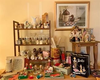 Vintage Figurines, Glassware, Home Decor, Toys, Christmas, Old Photos, Etc.