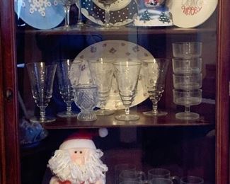 Stemware, Glassware, Serving Platter, Christmas Plates & Decor