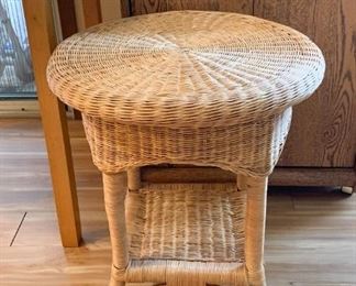 Wicker Side Table
