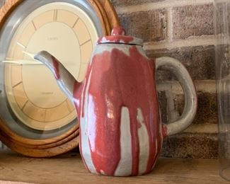 Drip Glaze Pottery Teapot 