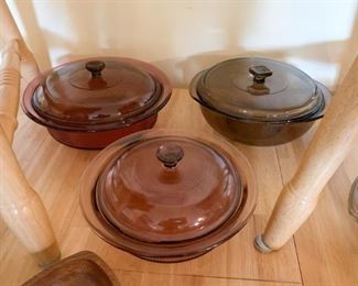 Glass Covered Baking Dishes / Casseroles
