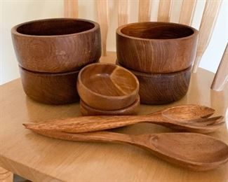Wooden / Teak Salad Bowls & Utensils