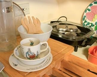 Beatrix Potter Child's Dishes, Electric Fry Pan