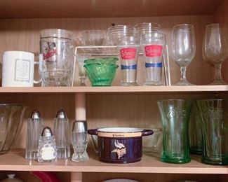 Glassware, Salt & Pepper Shakers