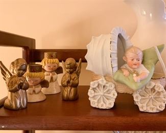 Vintage Figurines, Christmas Decor
