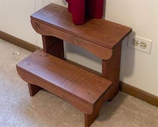 Primitive Wood Step Stool