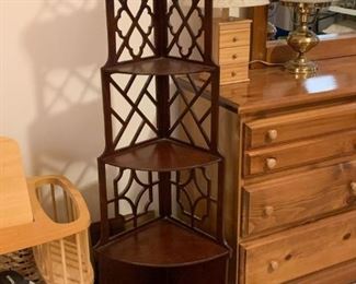 Corner Etegere / Display Shelf