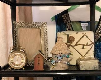 Home Decor, Decorative Birdhouses, Alarm Clock, Picture Frames, Etc.