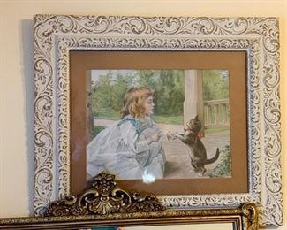 Framed Vintage Print