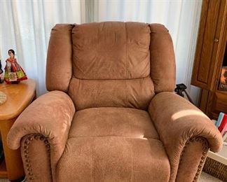 Lounge Chair with Nail Head Trim