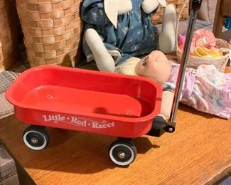 Little Red Racer Doll Wagon