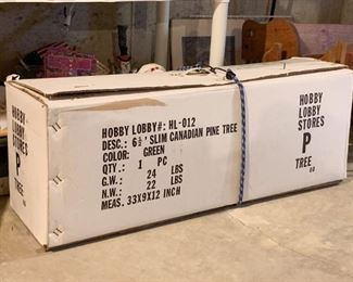 6.5 Foot Slim Canadian Pine Christmas Tree