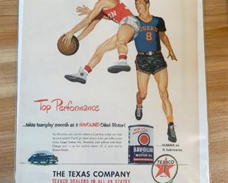 Vintage Texaco Advertisement / Ad