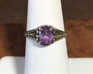 Petite Kabana ring size 5 1/4. Signed KABANA, stamped STERLING. $68