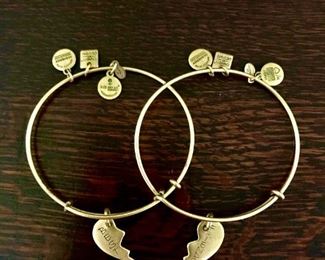 Alex and Ani "best friends" bracelets.  Pair $68