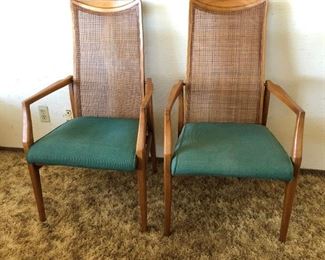2 Heritage Dining Table Arm Chairs