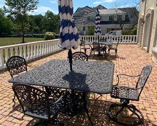 Hanamint Grand Tuscany square table with 4 chairs