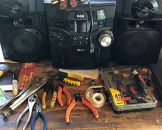 Small hand tools RCA boom box