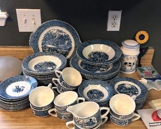 Currier & Ives “early winter” service for 8