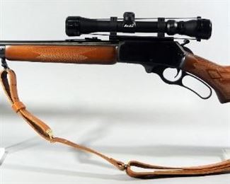Marlin 336A 30-30 WIN Lever Action Rifle SN# 92000581, With Marlin 3-9x32 Scope, Leather Sling And Allen Buttstock Cartridge Holder