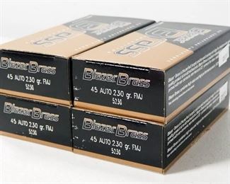 Blazer Brass .45 Auto Ammo, Approx 200 Rounds