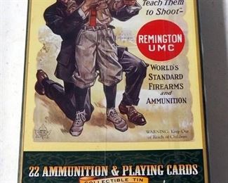 Remington Golden Bullet .22 LR Ammo, 400 Rds In Collectible Tin Gift Set With Playing Cards, Unopened
