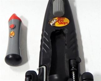 Berkley Fishing Accessory Kit And Fish Scaler, Bass Pro Line Spooling Station, And Fishing Rod Holders