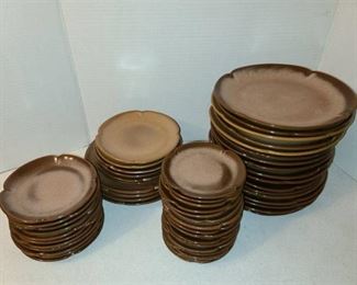 Frankoma Plates Assorted Sizes Lot of 54