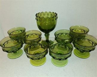 Kings Crown Glassware Lot of 9 PC