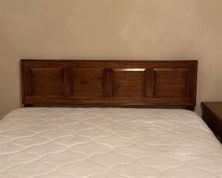 king bed-used as quest room only. handmade king headboard. rails included