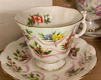 Canadian Emblems Royal Albert bone china tea cup 