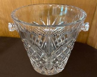 crystal glass ice bucket 
