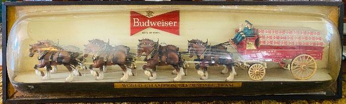 6 Foot Budweiser Clydesdale wall light