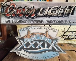 Coors Light Super Bowl neon light , Jacksonville, Florida - Official Beer Sponsor Sunday, February 6, 2005 