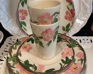 Vintage Franciscan Desert rose dishes