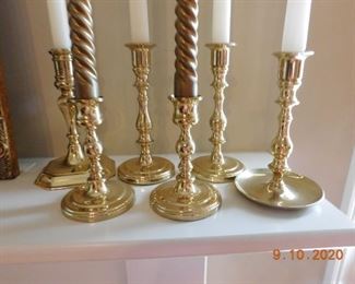Baldwin brass candlesticks.